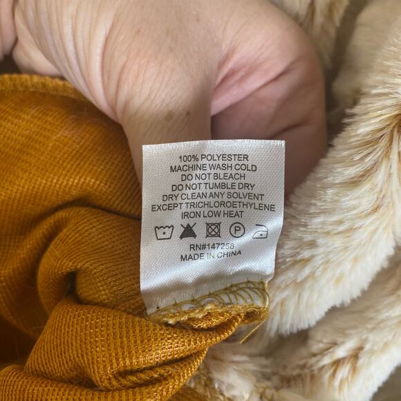 Simply Southern Size M Ripple Fleece Quarter Zip Pullover Orange Cream Soft Cozy - Picture 9 of 13